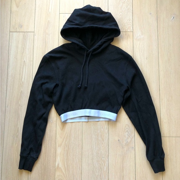 Calvin Klein x Kith Cropped Hoodie in Black Women’s Size XS - Picture 2 of 10